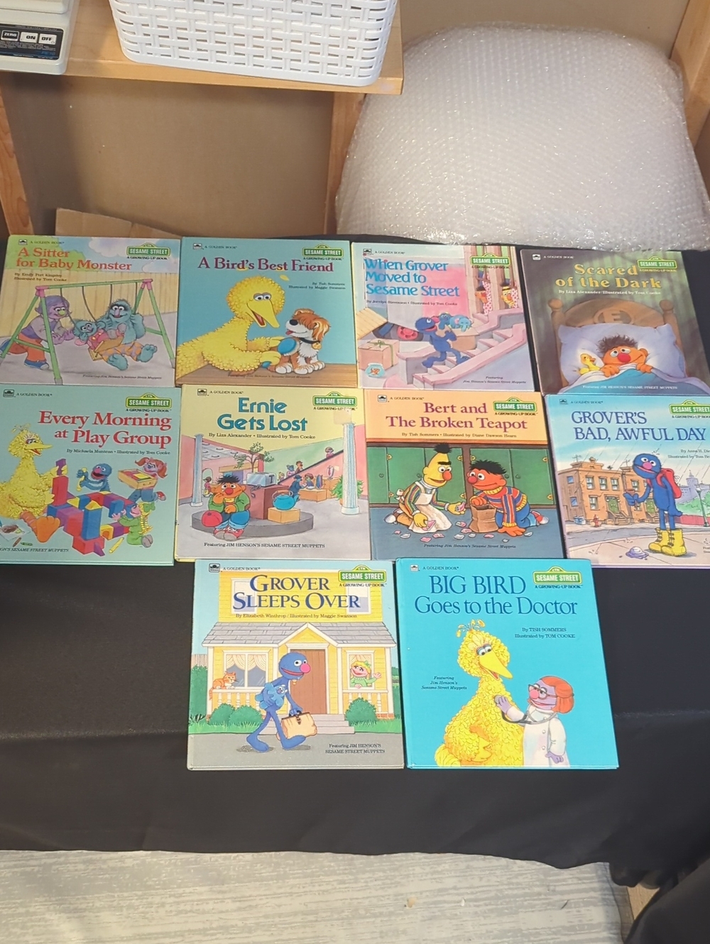 Sesame Street Hardcover Golden Books Lot Of 10 Vintage 1985